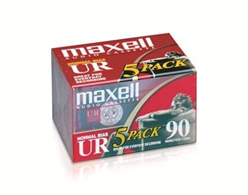Maxell Audio Cassette  
Normal Bias UR  
5 Pack  
90 Minutes / 135m  
Great for Everyday Recording
