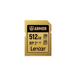 Lexar - Professional ARMOR GOLD 512GB UHS-II V60 SDXC Memory Card