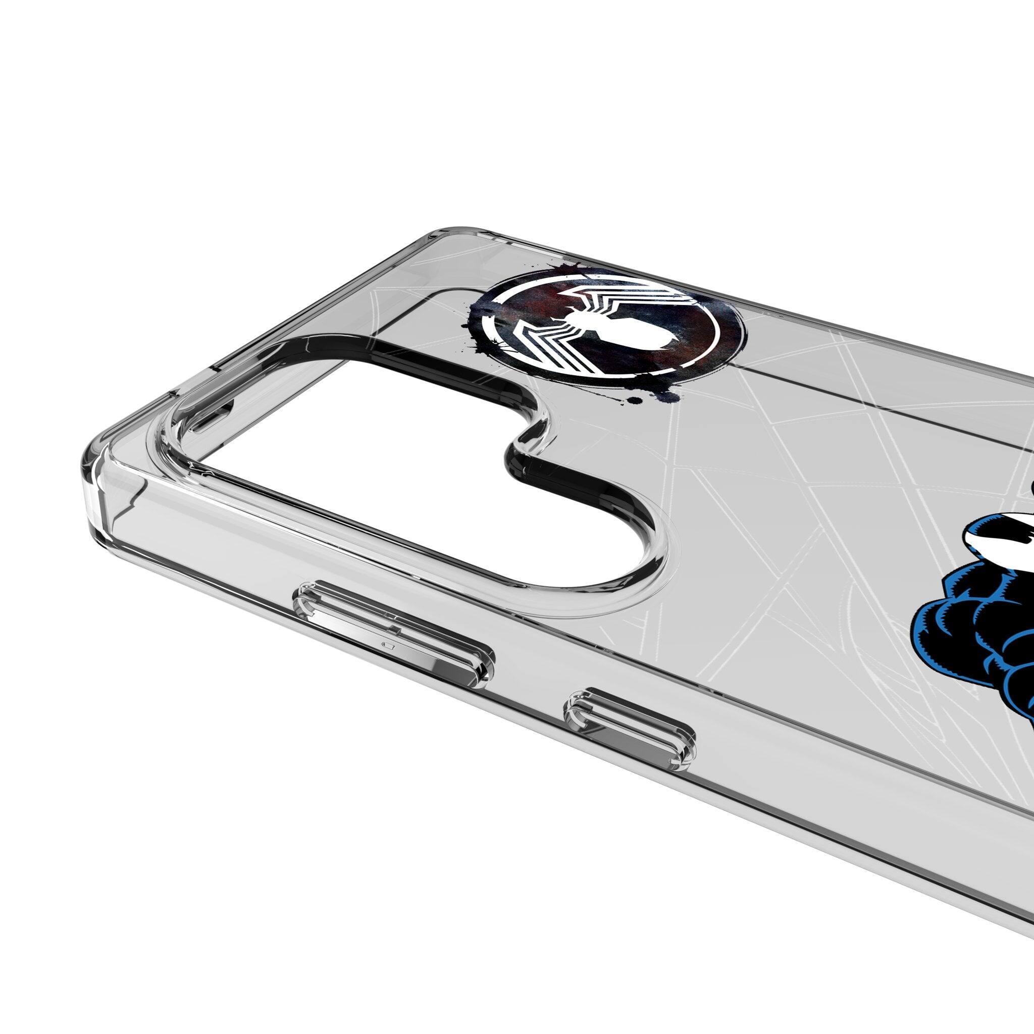 Left. Keyscaper - Marvel MechLine Clear Phone Case - Samsung Galaxy S22 - Venom.