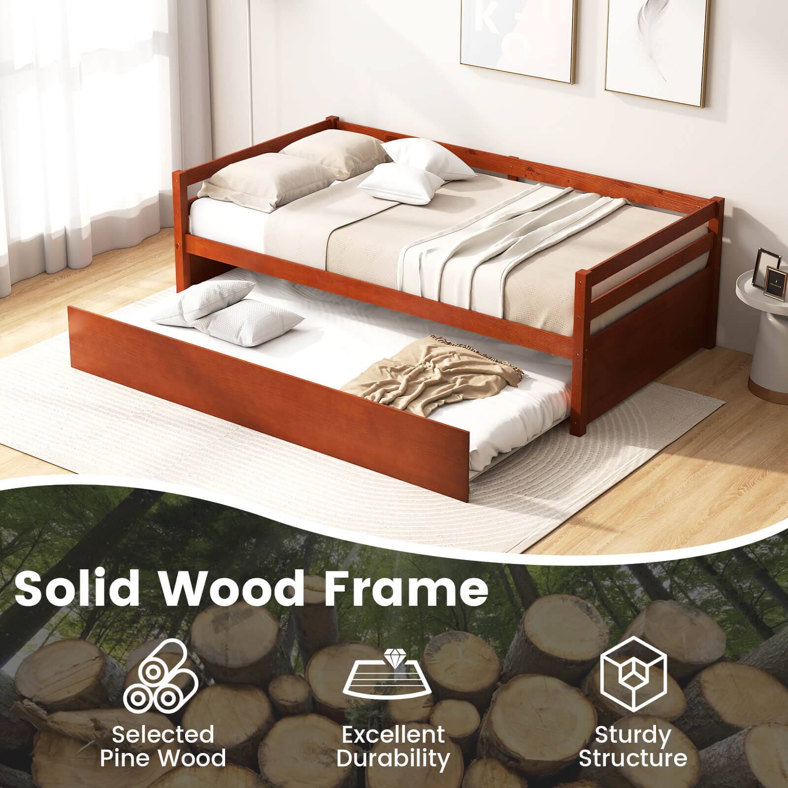 Solid Wood Frame  
Selected Pine Wood  
Excellent Durability  
Sturdy Structure