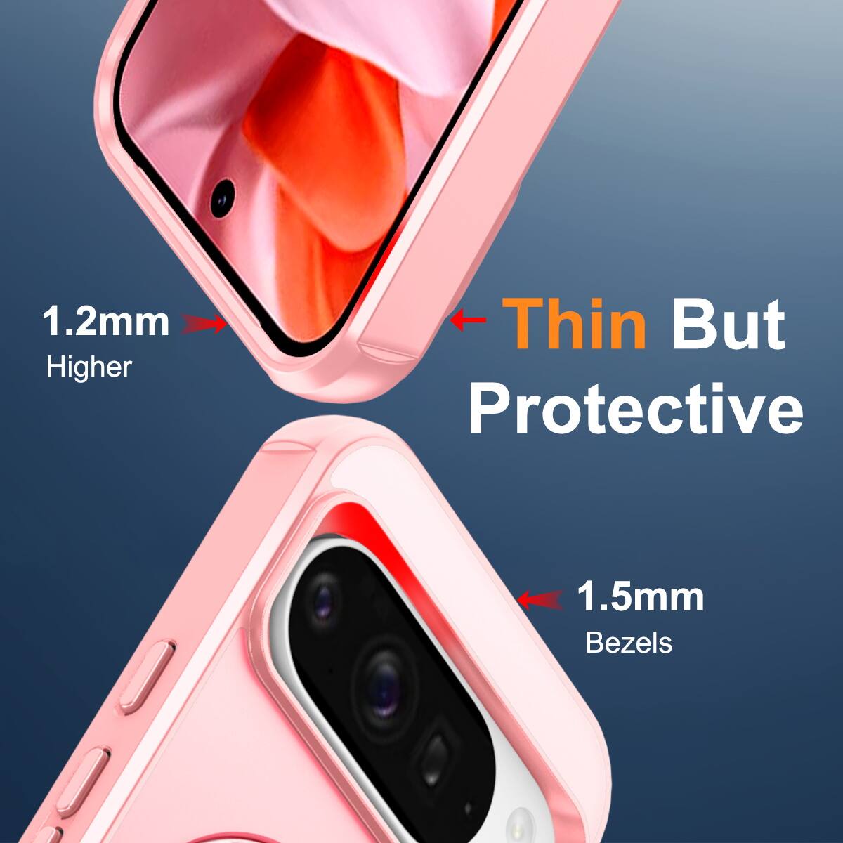 1.2mm Higher  
Thin But Protective  
1.5mm Bezels