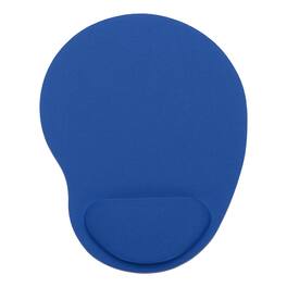 Unique Bargains - Ergonomic Gel Mouse Pad with Wrist Rest Support Memory Foam Mat Non-Slip Base for Office Computers Laptop Keyboard Home - Blue