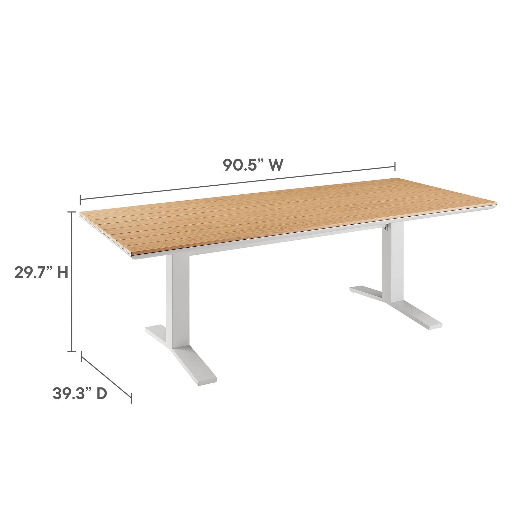 90.5" W x 29.7" H x 39.3" D