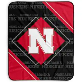 Pegasus - Nebraska Huskers 50" x 60" Diamond Logo Fleece Blanket - Multicolor
