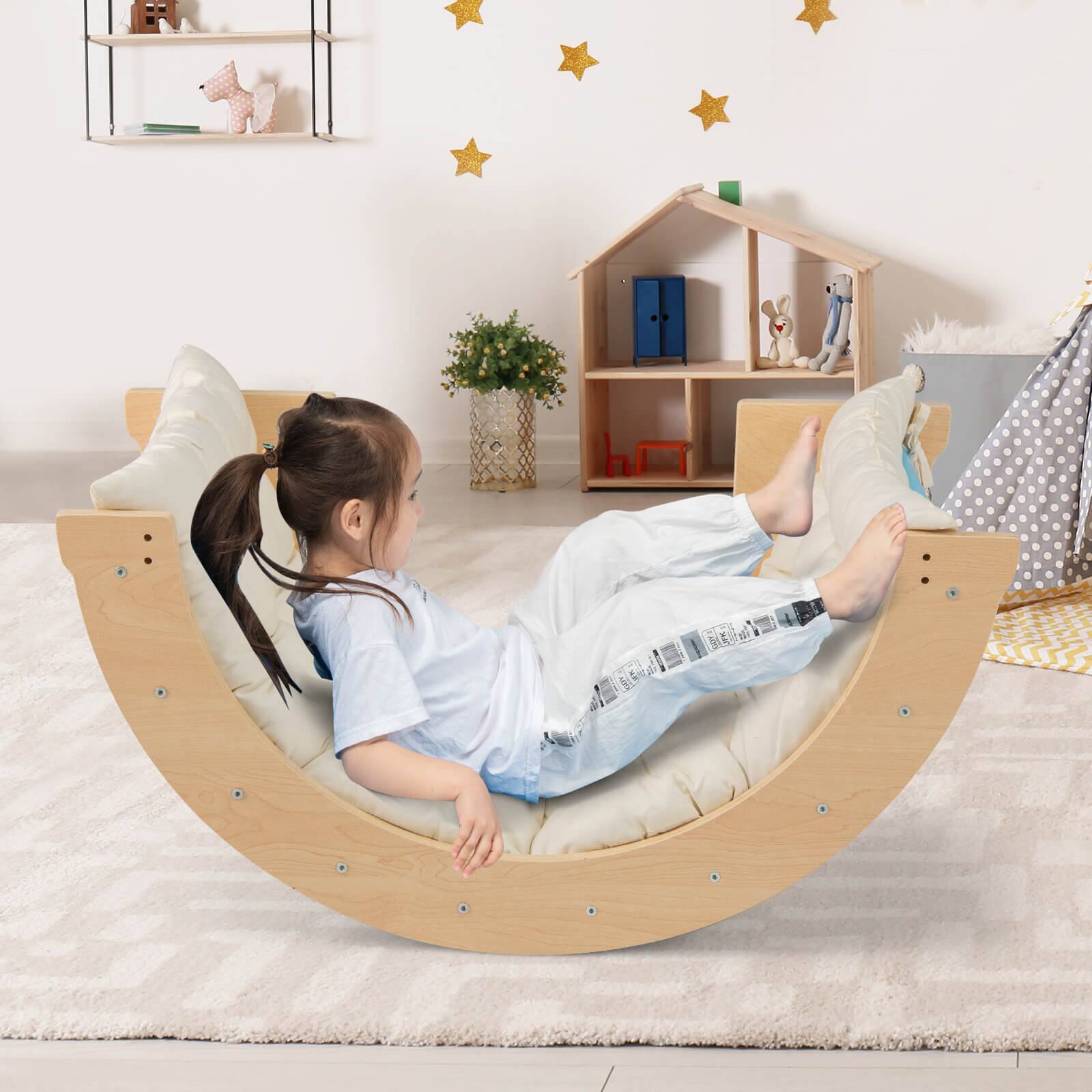 Alt View 3. Costway - Costway 6 in 1 Climbing Arch for Toddlers with Collapsible Storage Bin Removable Cushion - Multicolor.