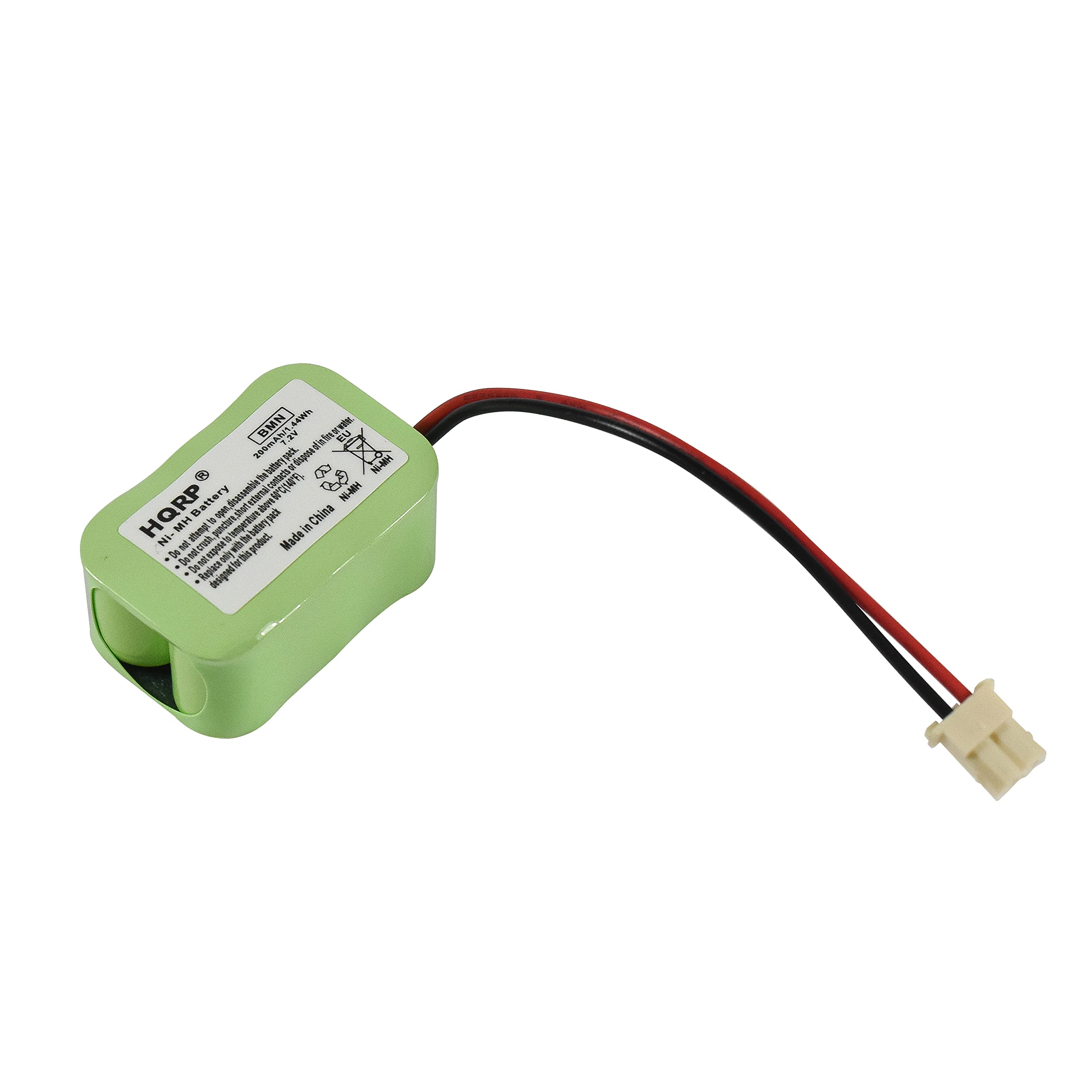 AMN 2 4W E 200mA 5 FE dwin Eu TE  
NITaRY 0 NM m CARRAOS Battery sry SAWRION Wint IOMA  
N-MA HQRP sen 3 BO China M I - punchan hnoperas IDHE theng sn in No- M C 2 Be Made mp vO tisprotut S  
In Se- e 2 Ragiace designator

---

HQR®  
HQRP  
Ni-MH Battery  
Made in China  

Model: BHN  
Voltage: 3.6V  
Capacity: 200mAh  
Charging Current: 200mA  
Discharge Current: 200mA  
Operating Temperature: -20°C to 60°C  
Storage Temperature: -20°C to 40°C  
Made in China
