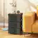 Alt View 12. Costway - 2PCS Fabric Bedside Table 3 Drawers Nightstand Small Dresser Bedroom Living Room - Black/Rustic Brown.