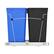 Alt View 7. Rev-A-Shelf - Rev-A-Shelf Double Pullout Trash Can 27 qt. for Kitchen, RV-15KD-2218C-S - Blue/Black.