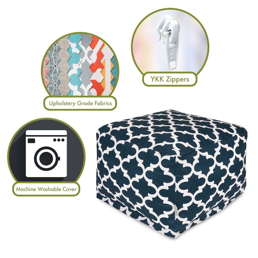 - Upholstery Grade Fabrics
- YKK Zippers
- Machine Washable Cover
