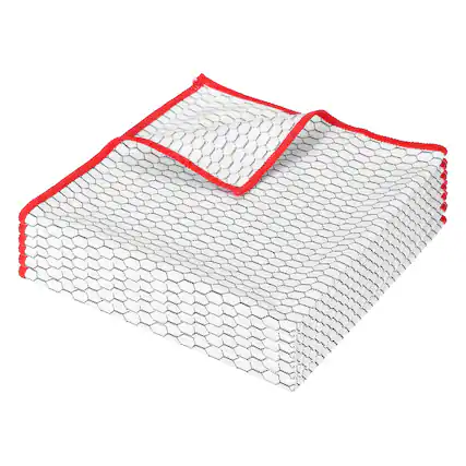 Front. Unique Bargains - 16x16 Inches Fish Scale Microfiber Cloth, 6pcs Ultra Absorbent Lint Free Towel for Glass, Mirror, Kitchen, Cars, Dish - Red.