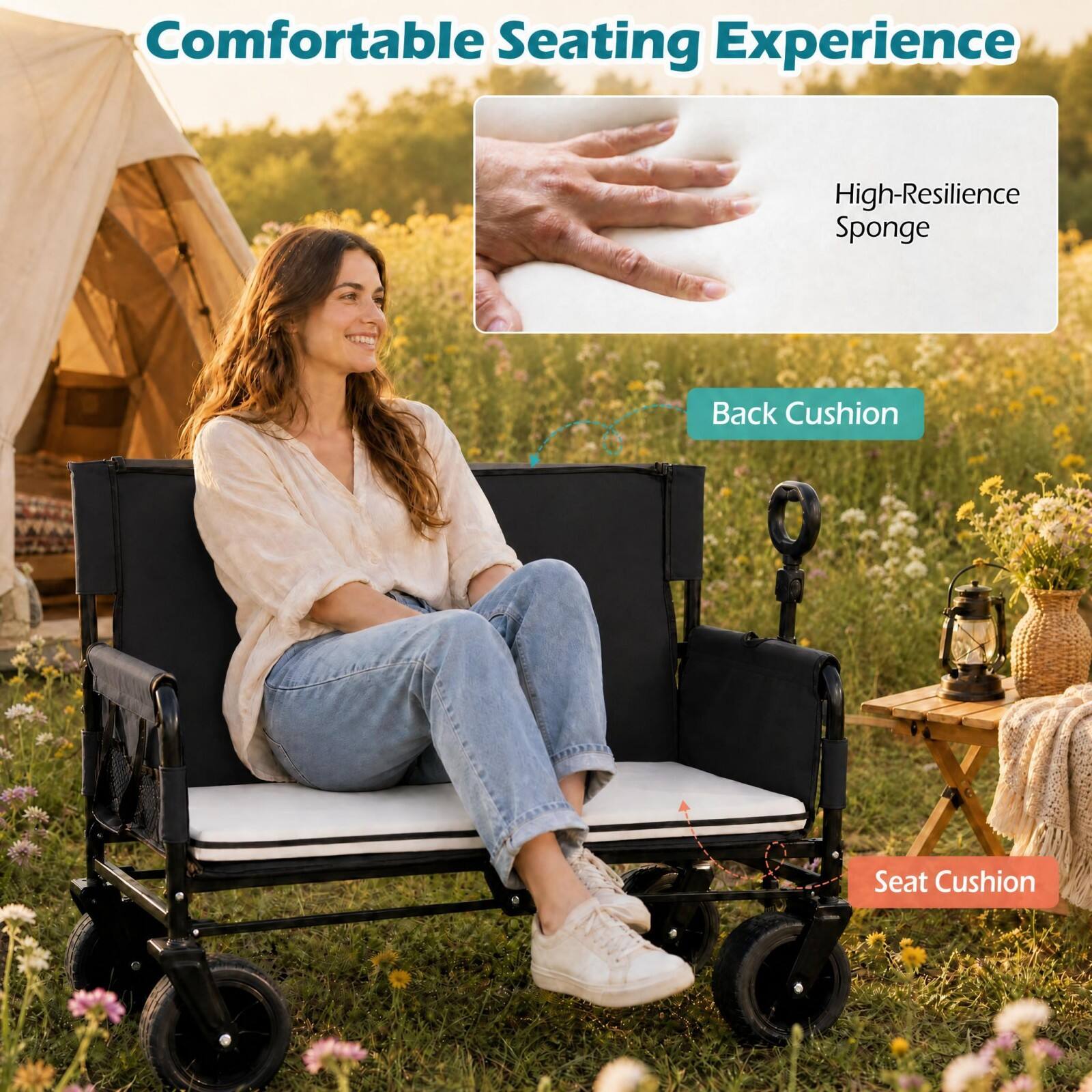 Comfortable Seating Experience

High-Resilience Sponge

Back Cushion

Seat Cushion