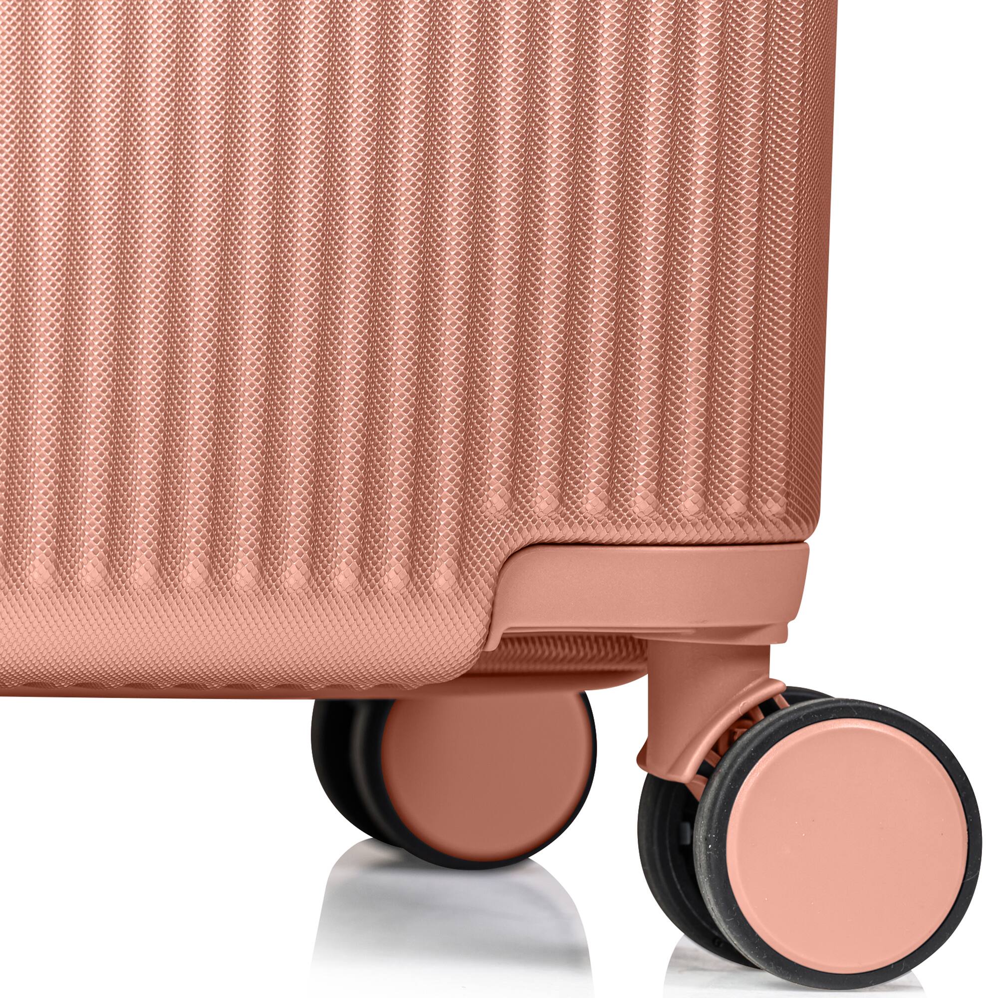 Alt View 1. Champs - Legacy 3-Piece Luggage Set - Rose Gold.