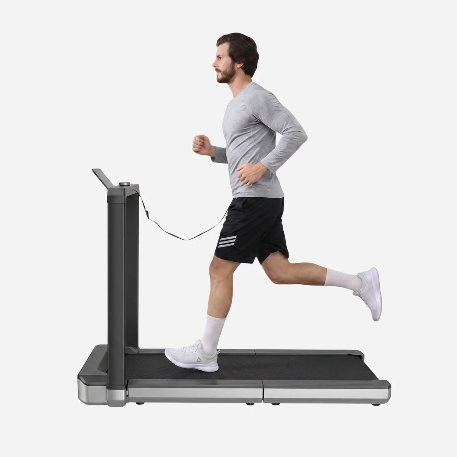 Alt View 2. WalkingPad - WALKINGPAD X25 DOUBLE-FOLD RUNNING TREADMILL - Silver Gray.