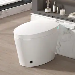 Loheer - Smart Toilet With Built In Bidet, Heated Seat, Remote Control, Twelve Inch Rough In - White