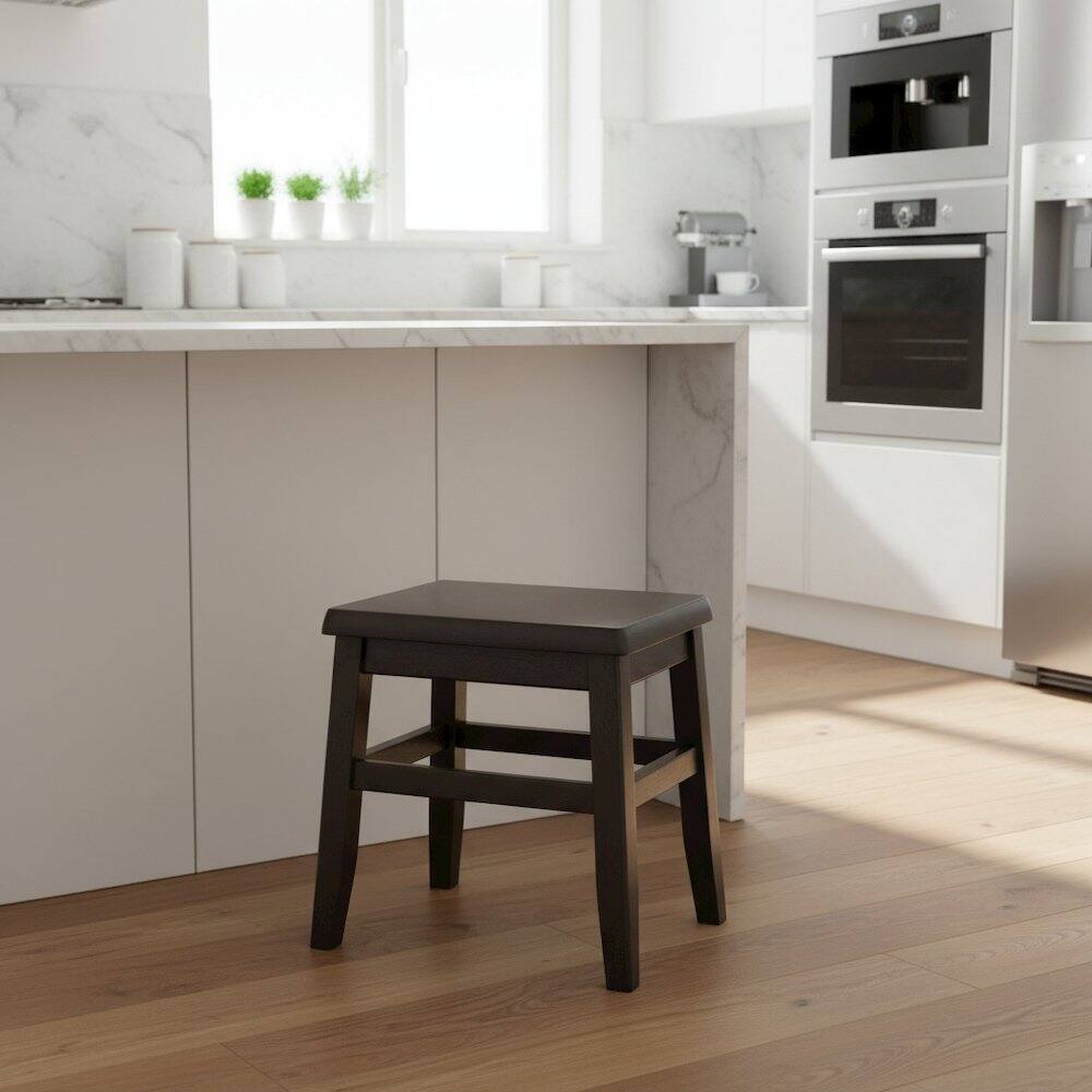 Alt View 2. FurniFact - 2-PC Conductor Stool Set - Coffee.