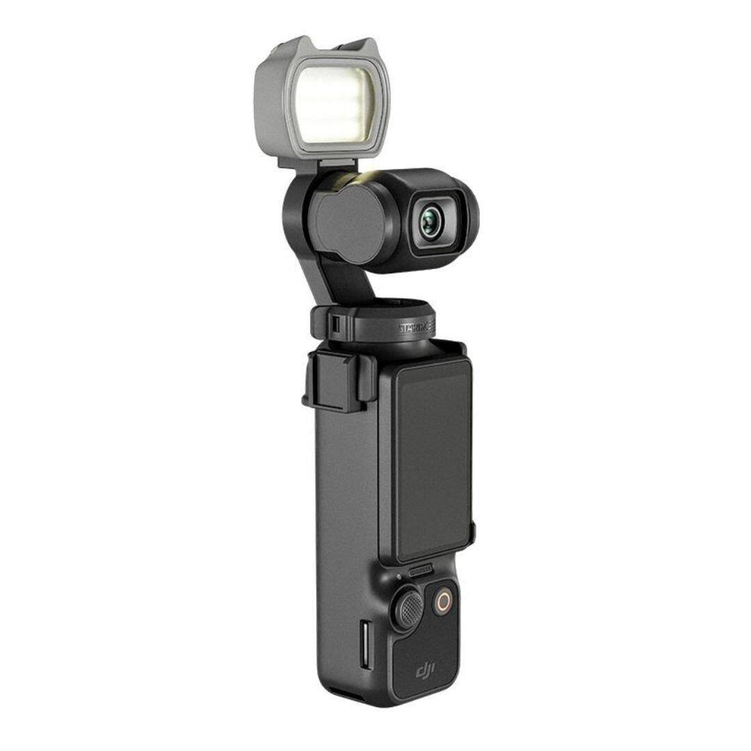 Left. StartRC - STARTRC Magnetic Gray Fill Light with Bracket for DJI Pocket 3 with USB Charging.
