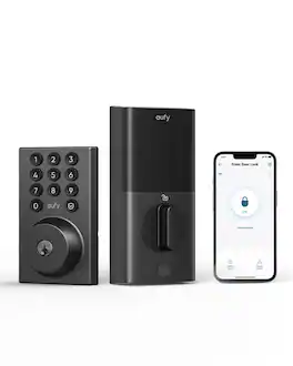 eufy - Smart Lock C30, Keyless Wi‑Fi Deadbolt, No Bridge, Easy Install, App Control, Reliable Power, BHMA Grade 3 - Black