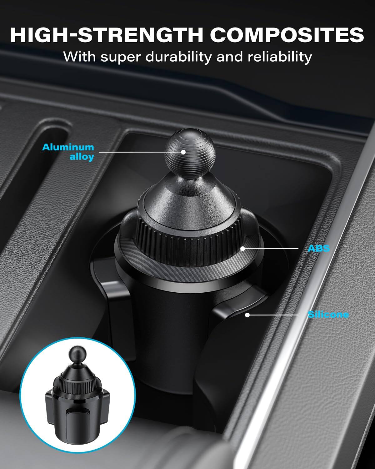 HIGH-STRENGTH COMPOSITES  
With super durability and reliability  

Aluminum alloy  
ABS  
Silicone