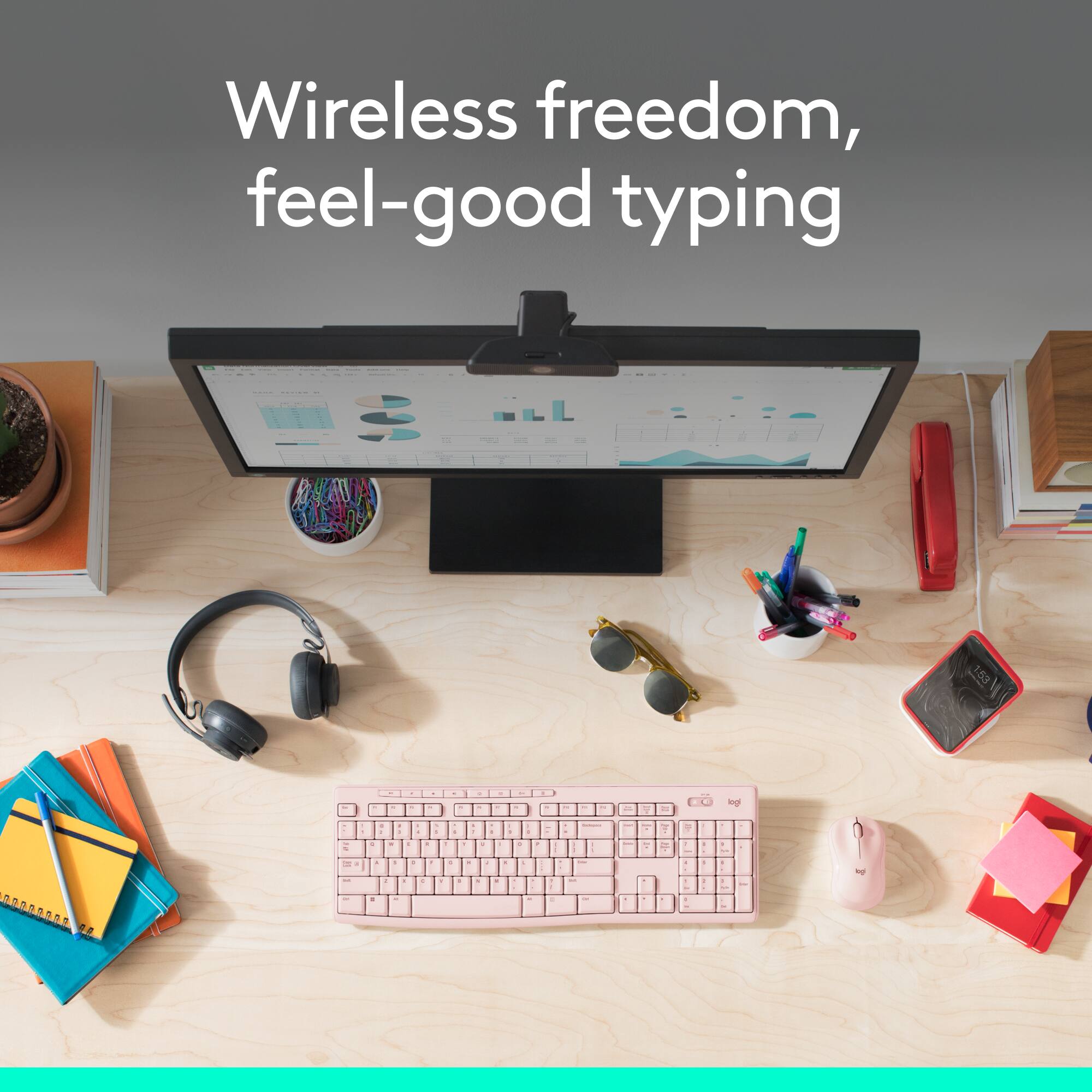 Wireless freedom, feel-good typing