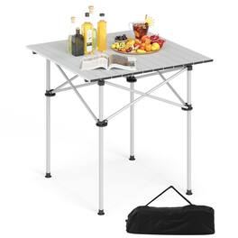 Boyel Living - Folding Camping Patio Table 280in L x 280in W x 275in H - Silver