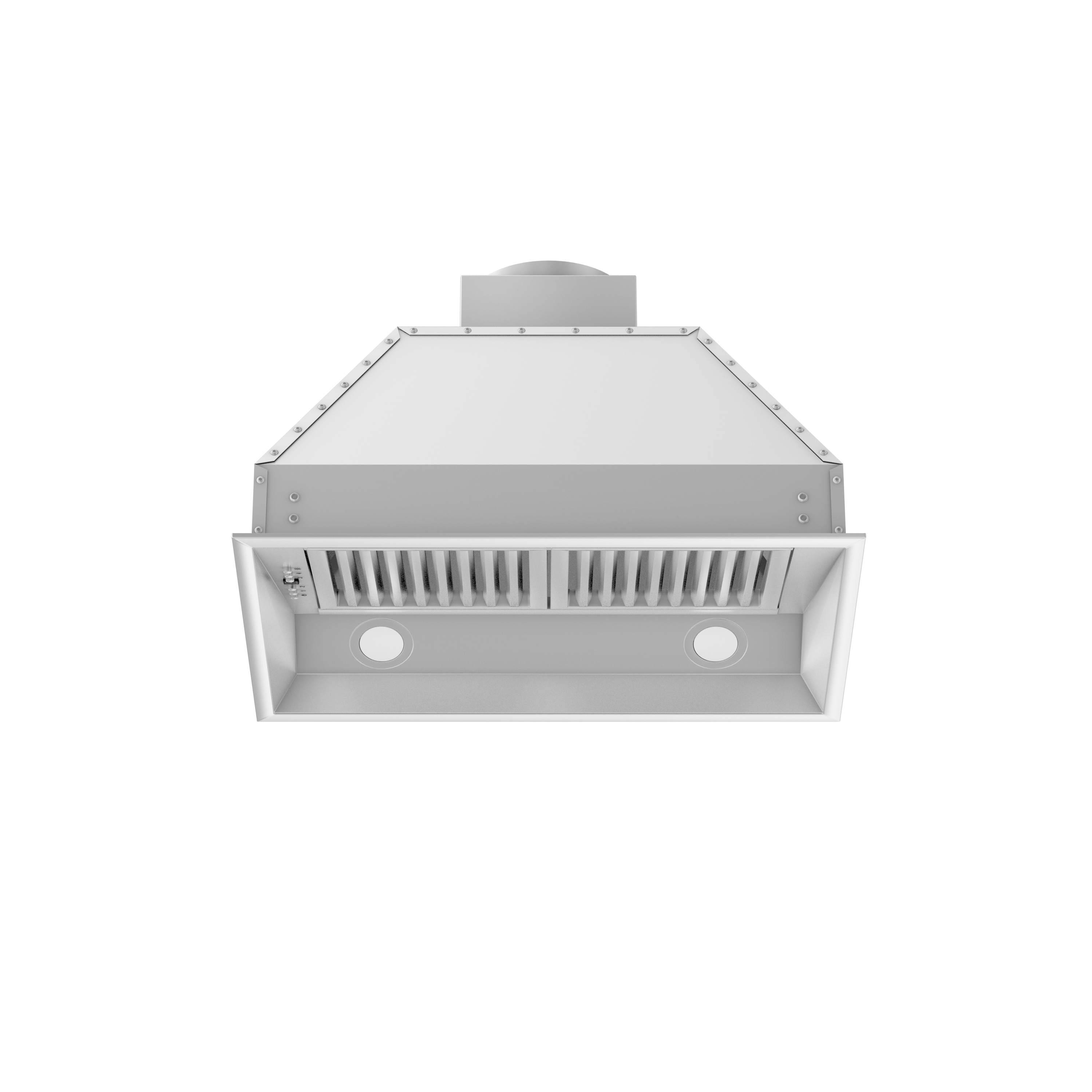 Alt View 2. ZLINE - 28 in. Ducted Wall Mount Range Hood Insert in Stainless Steel (698-28) (698-28) - Stainless steel.