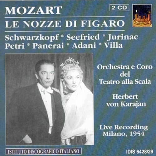 Mozart / Adani / Calabrese / Jurinac - Marriage of Figa  - COMPACT DISCS