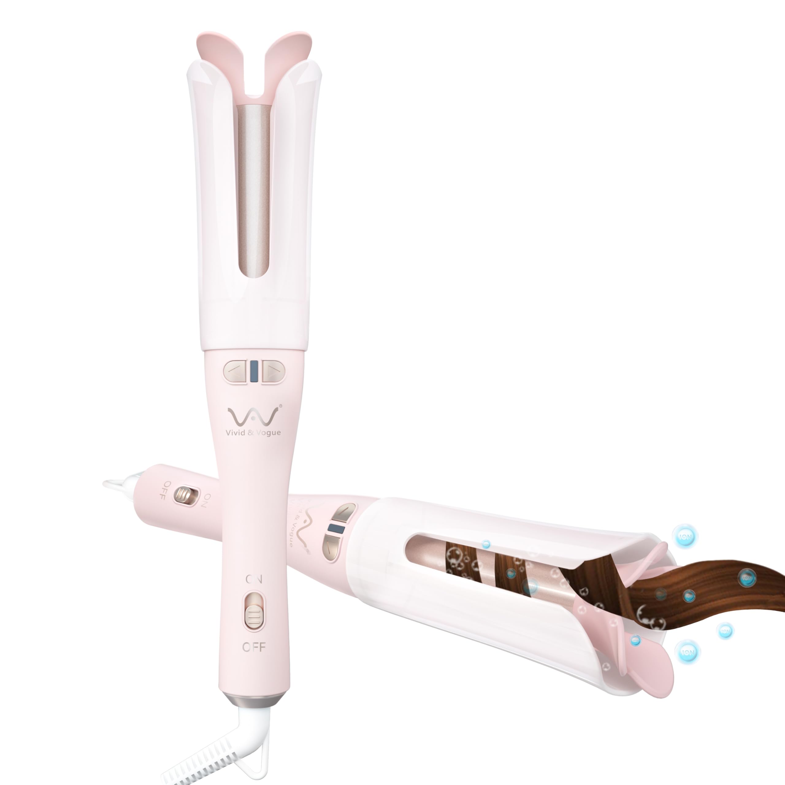 VEGA AUTOMOTIVE Automatic Curling Iron Rotating Hair Curler 1 25 inch ...