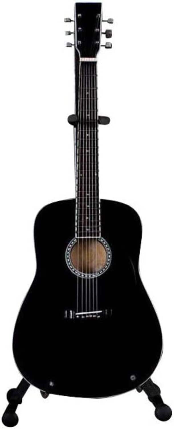 Axe Heaven Classic Dreadnought Black Mini Acoustic Guitar AC