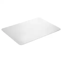Floortex - Rectangular Polycarbonate Chair Mat Hard Floors and Carpet Tiles - 35" x 47" - Clear