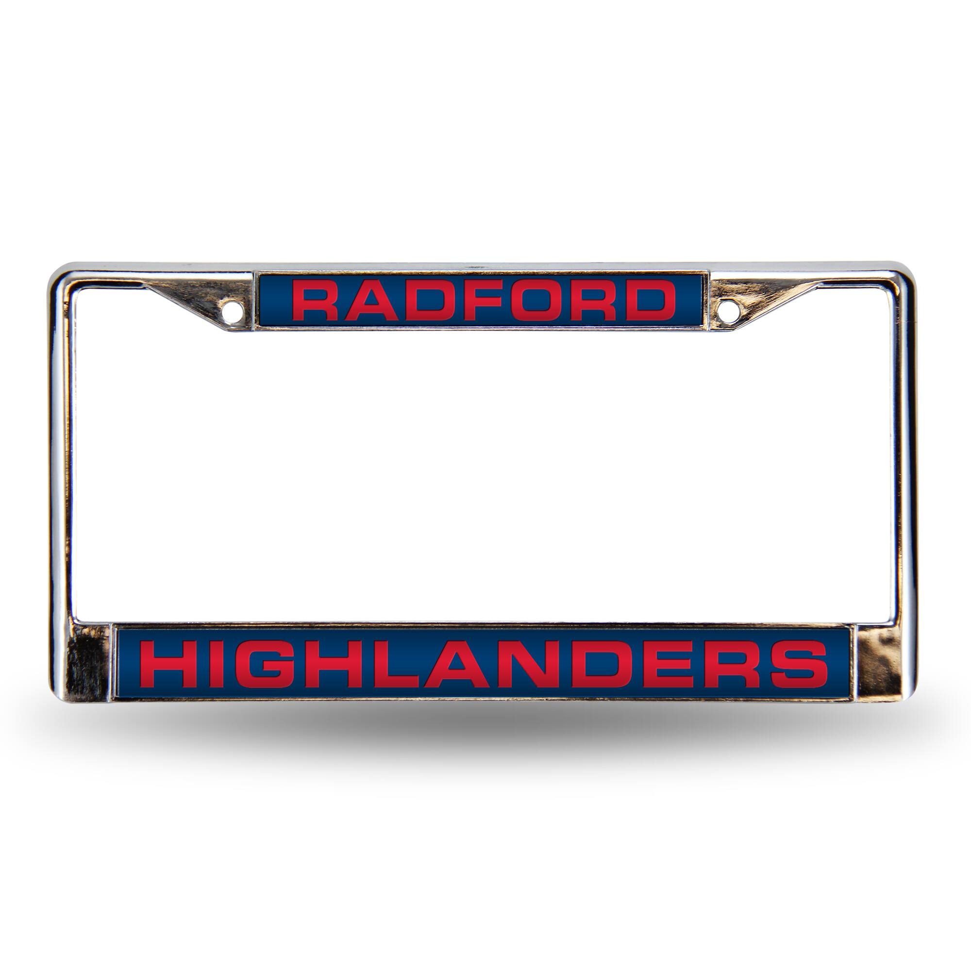 Radford Highlanders Chrome Metal Laser Cut License Plate Frame