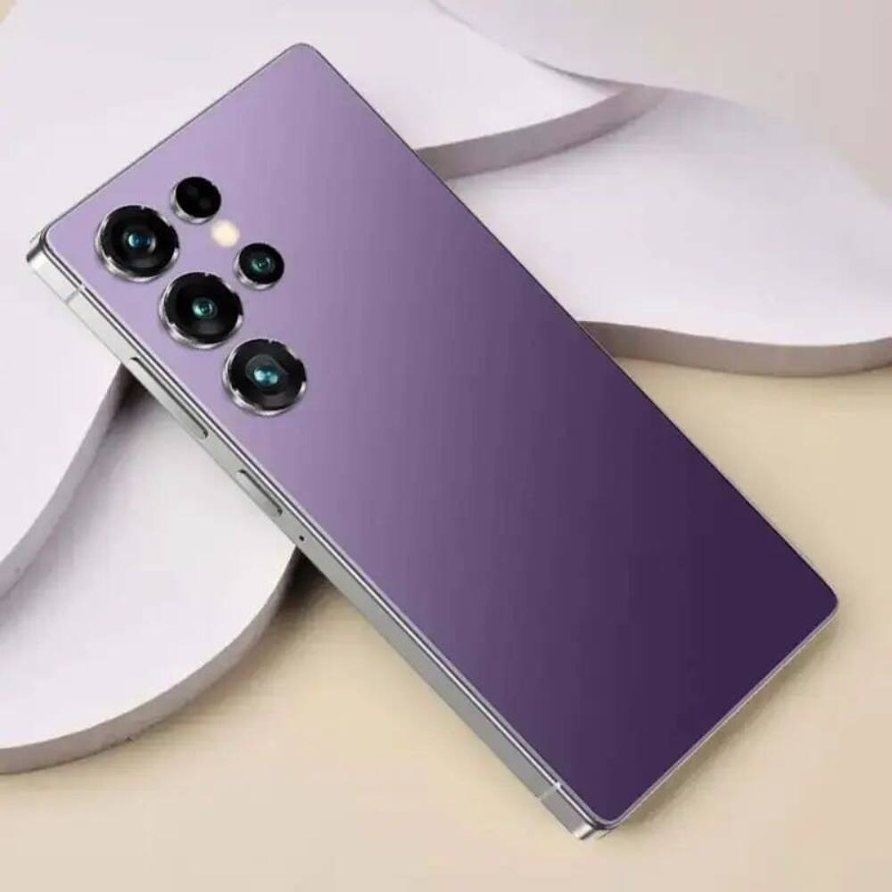 Angle. Loheer - Loheer Unlocked 5G Smartphone 256GB, 6.8" HD+ Display I25 Ultra Phone with Built in Pen, 6000mAh Battery, Purple - Purple.