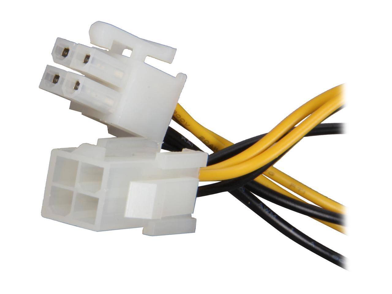 Front. StarTech.com - StarTech.com ATXP4EXT 8 in. 8in ATX12V 4 Pin P4 CPU Power Extension Cable Female to Male.