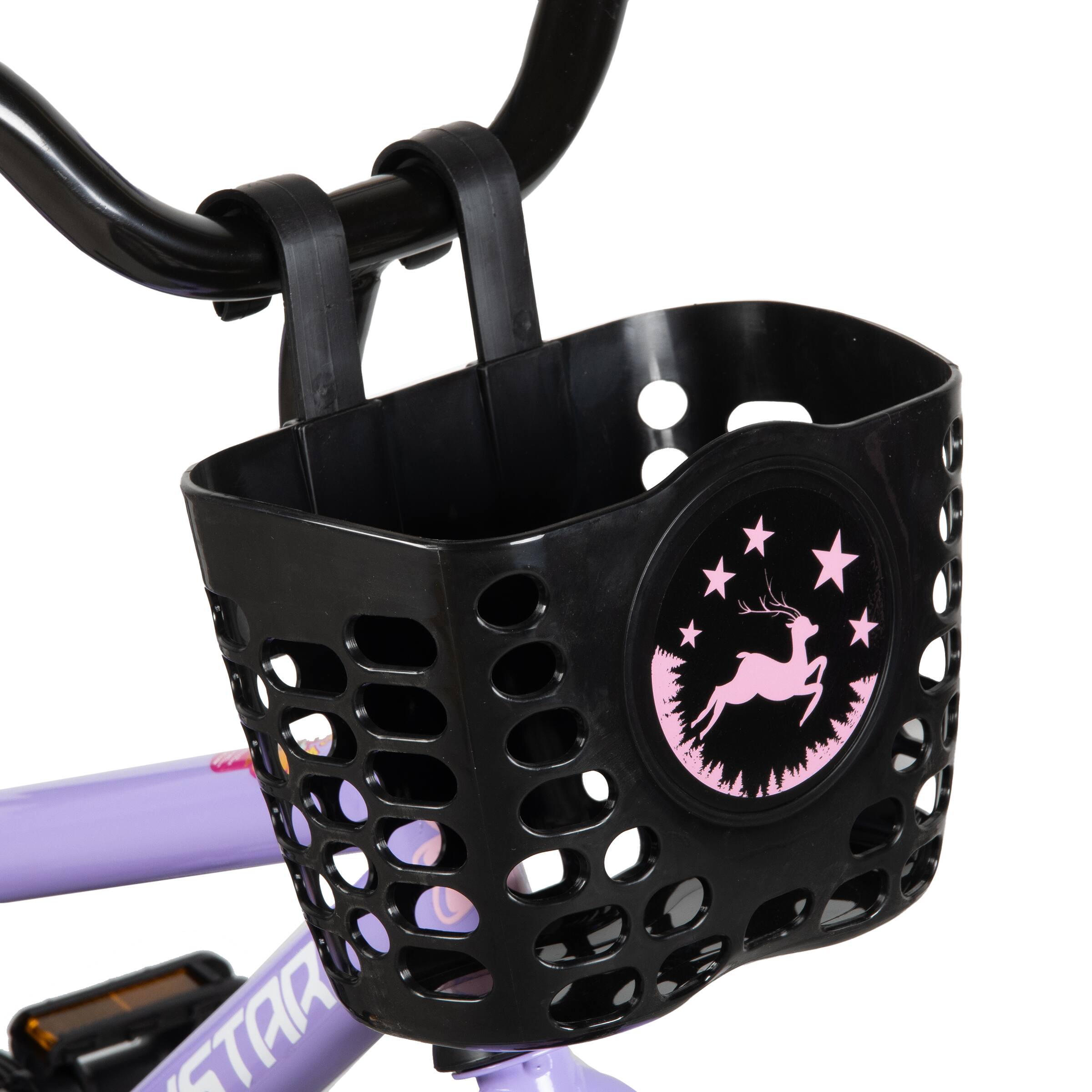 Alt View 4. JOYSTAR - JOYSTAR Cervine 16" Kids Bike with Training Wheels Basket, Coaster Brake Child's Bike for Ages 4-7 Boys Girls Purple - Purple.