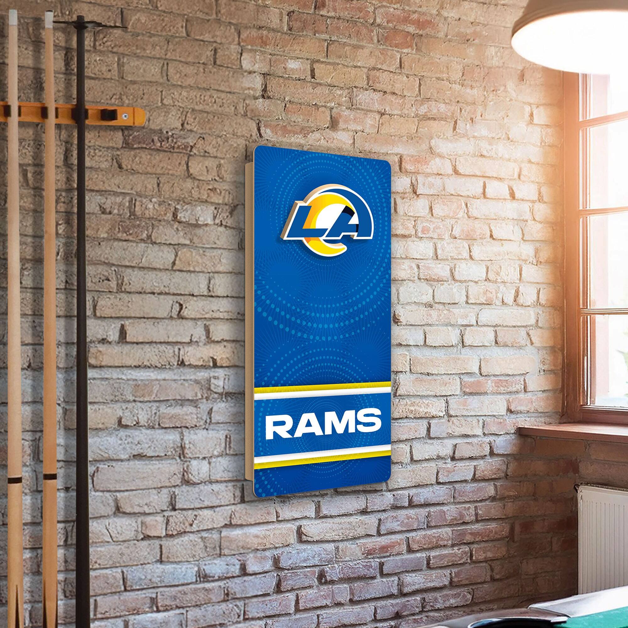 Alt View 1. Fan Creations - Los Angeles Rams Wall Hanging Cornhole Board - Multicolor.