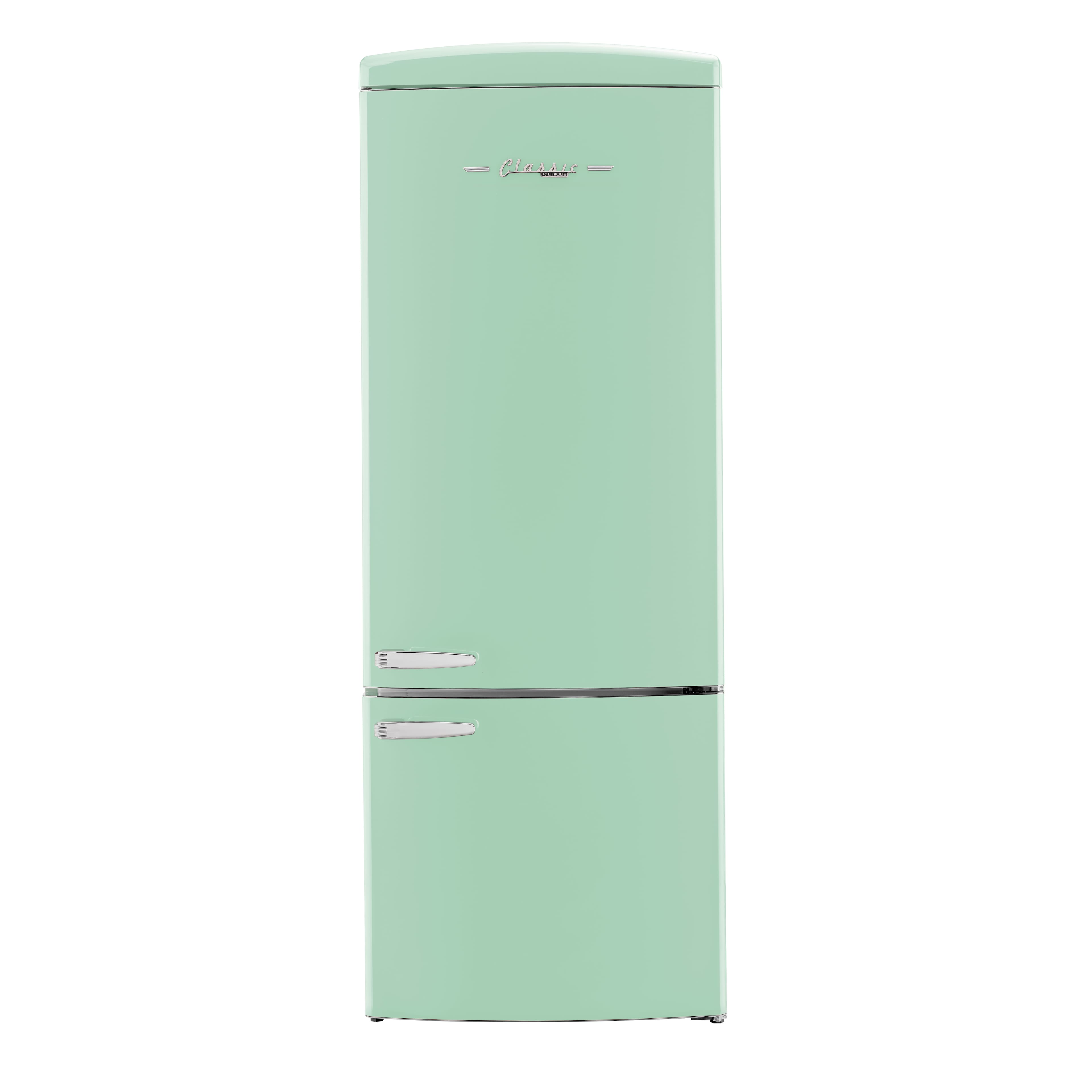 Unique Appliances - 28 in. Wide Classic Retro 16.7 cu.ft Bottom Freezer Counter Depth Refrigerator - Summer Mint Green