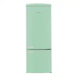 Unique Appliances - 28 in. Wide Classic Retro 16.7 cu.ft Bottom Freezer Counter Depth Refrigerator - Summer Mint Green
