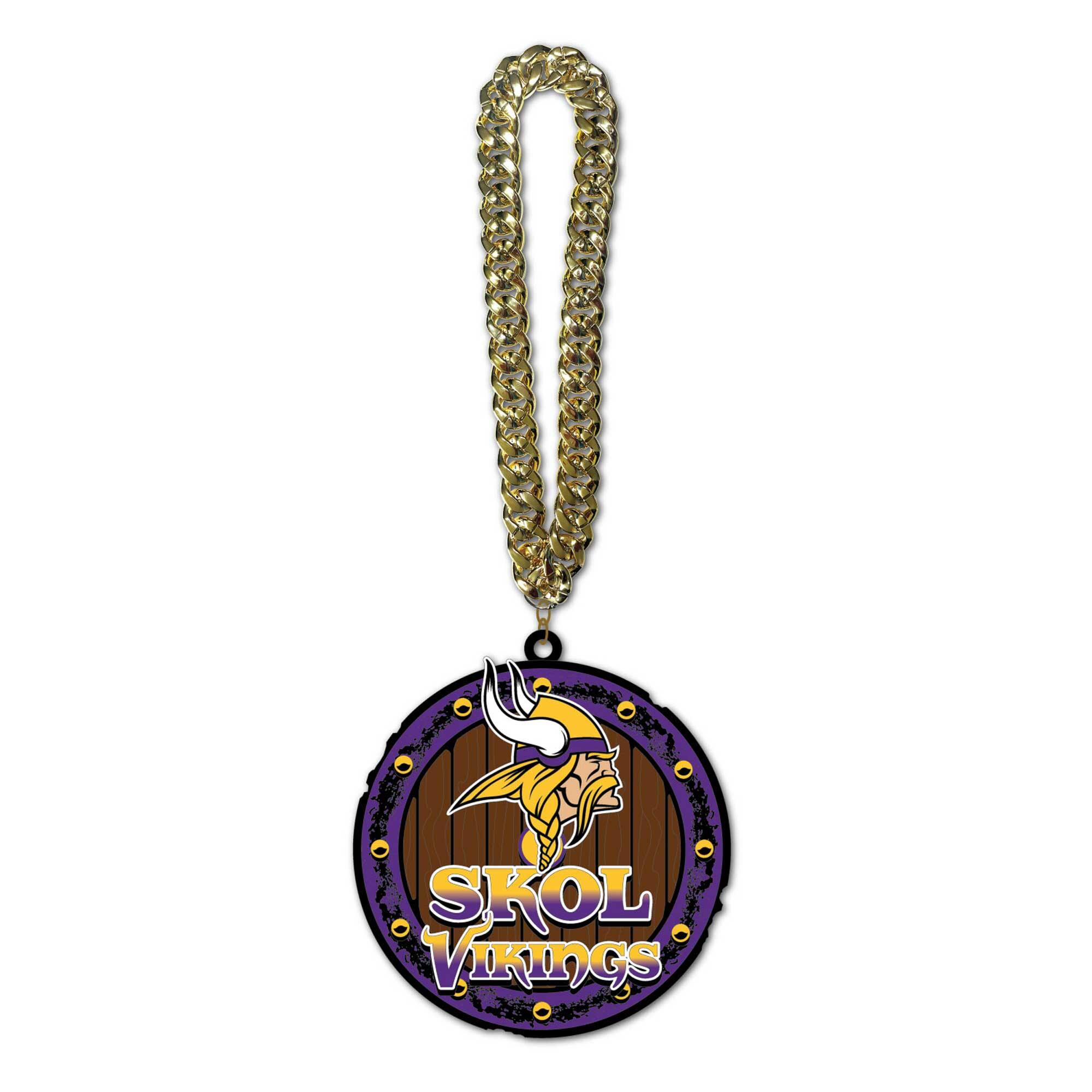 MOJO - Minnesota Vikings Slogan Fan Chain Necklace - Purple