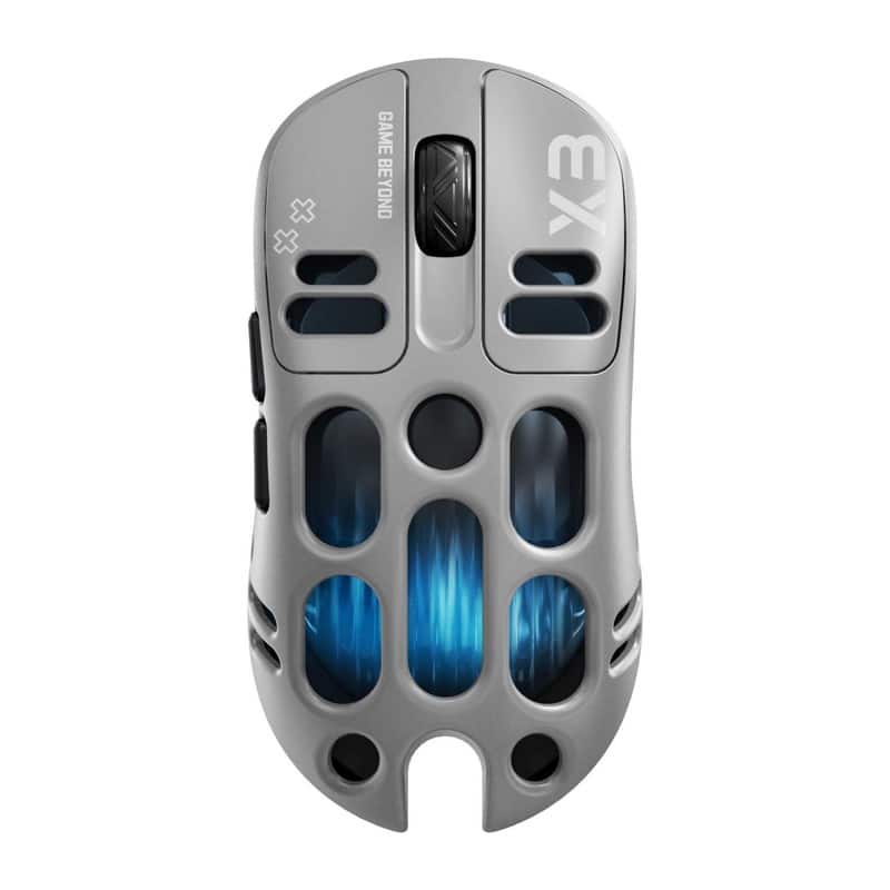 SKRAN - Hollowed Wireless Gaming Mouse: Lightweight, Tri-Mode 2.4G/BT5.1/Wired,5 levels of free adjustment,for PC/Mac Gamers - Wireless - Gray