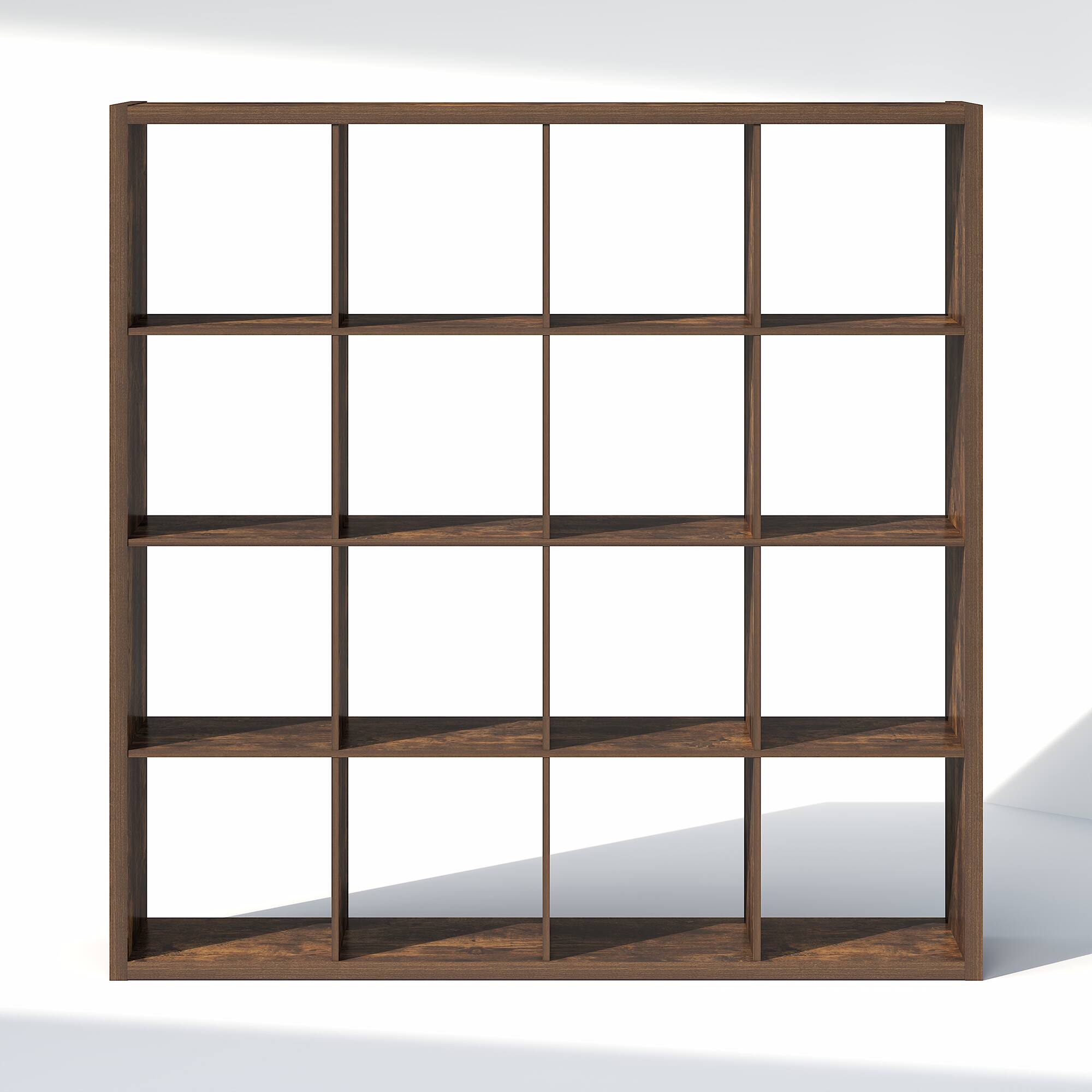 Alt View 5. Furinno - CUBIC Closet Organizers, 16-Cube Closet Organizer, Open Shelf, Extra Thick Frame, for Wardrobe, Bedroom, Living Room - Amber Pine.