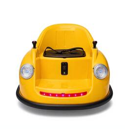 Acekool - 12V Bumper Car, Electric Toy Ride on Battery Car with Kids w/Parent Remote Control - Yellow