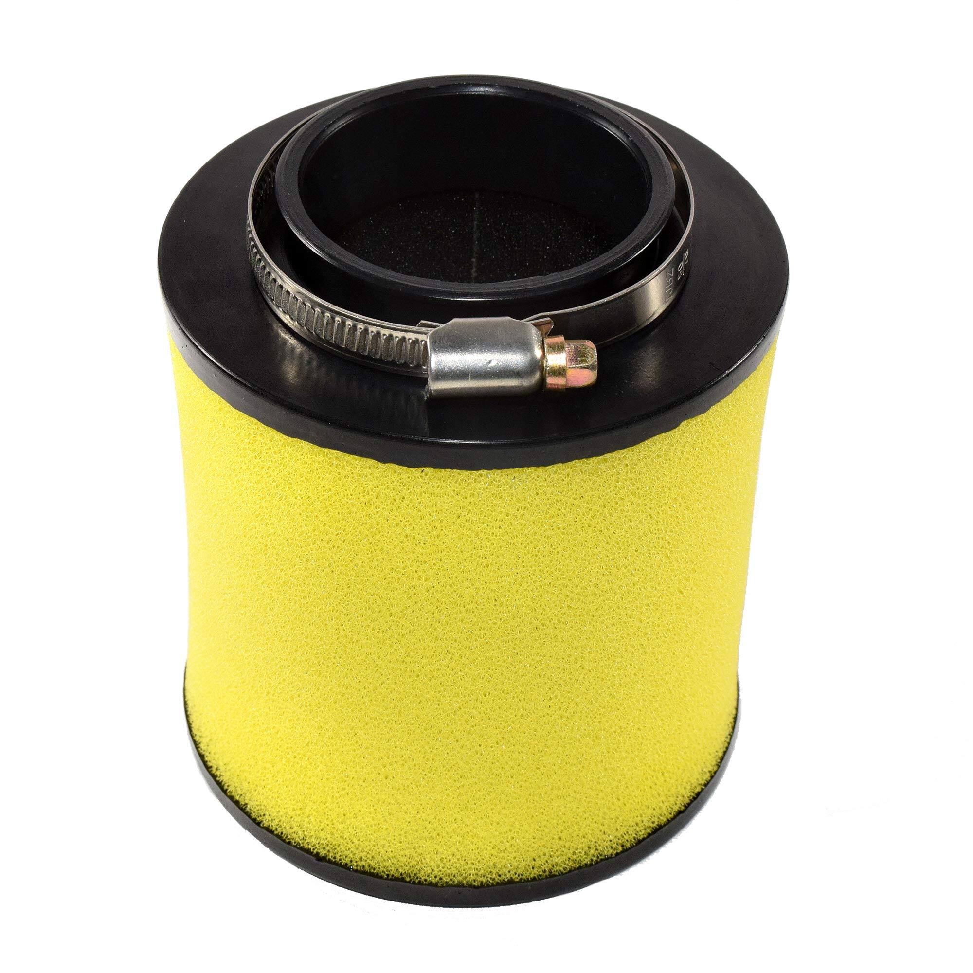 Left. HQRP - Air Filter with Clamp Replacement 17254-HM8-000 for Honda Recon 250, Sportrax TRX250EX, TRX250X.