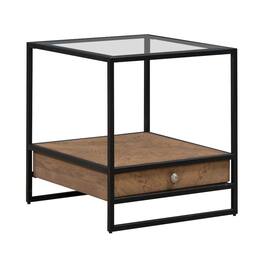 Liberty Furniture Industries - Bedford Drawer End Table for Living Room - Weathered Oak