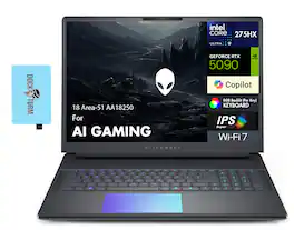 Alienware - 18 Area-51 AA18250 Laptop 18 WQXGA (Intel Ultra 9- 275HX, 64GB DDR5, 2TB PCIe SSD, Win 11 Pro) w/USB Hub - Liquid Teal