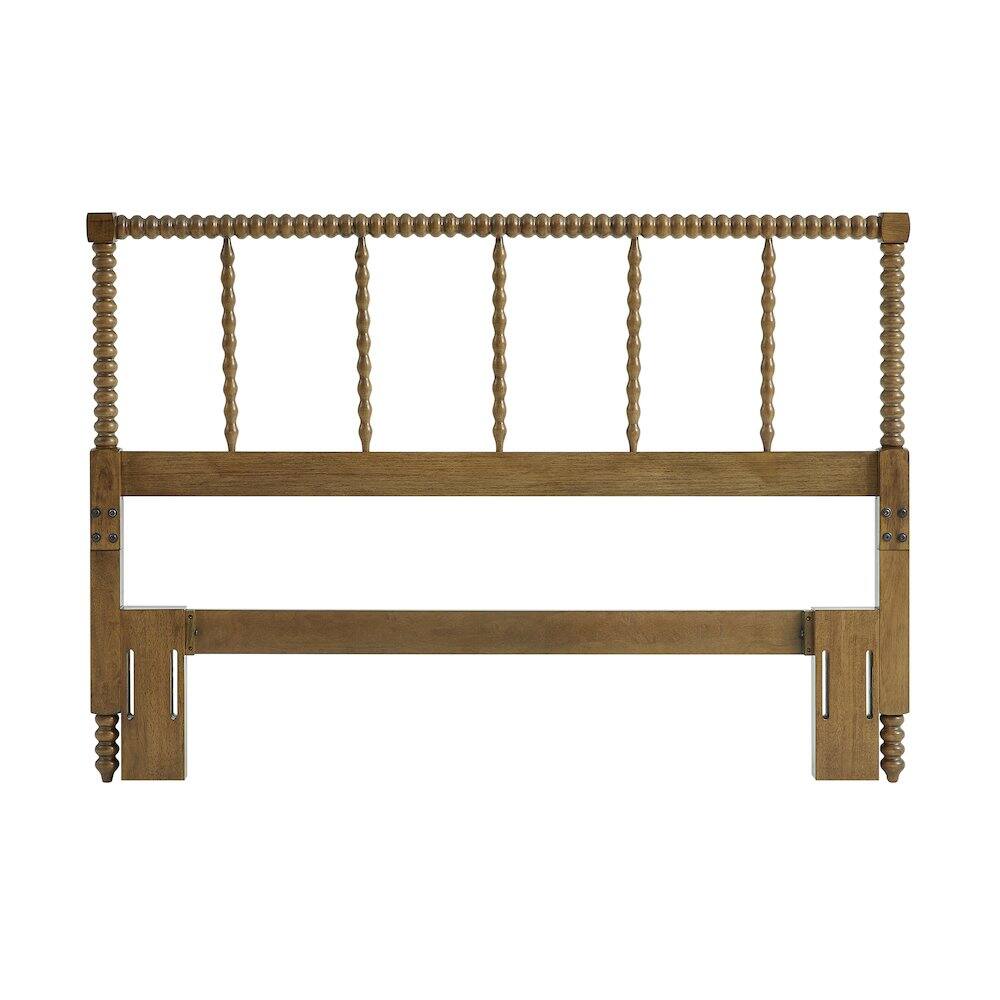 Left. Crosley Furniture - Lucille Queen Headboard Brown - Brown.