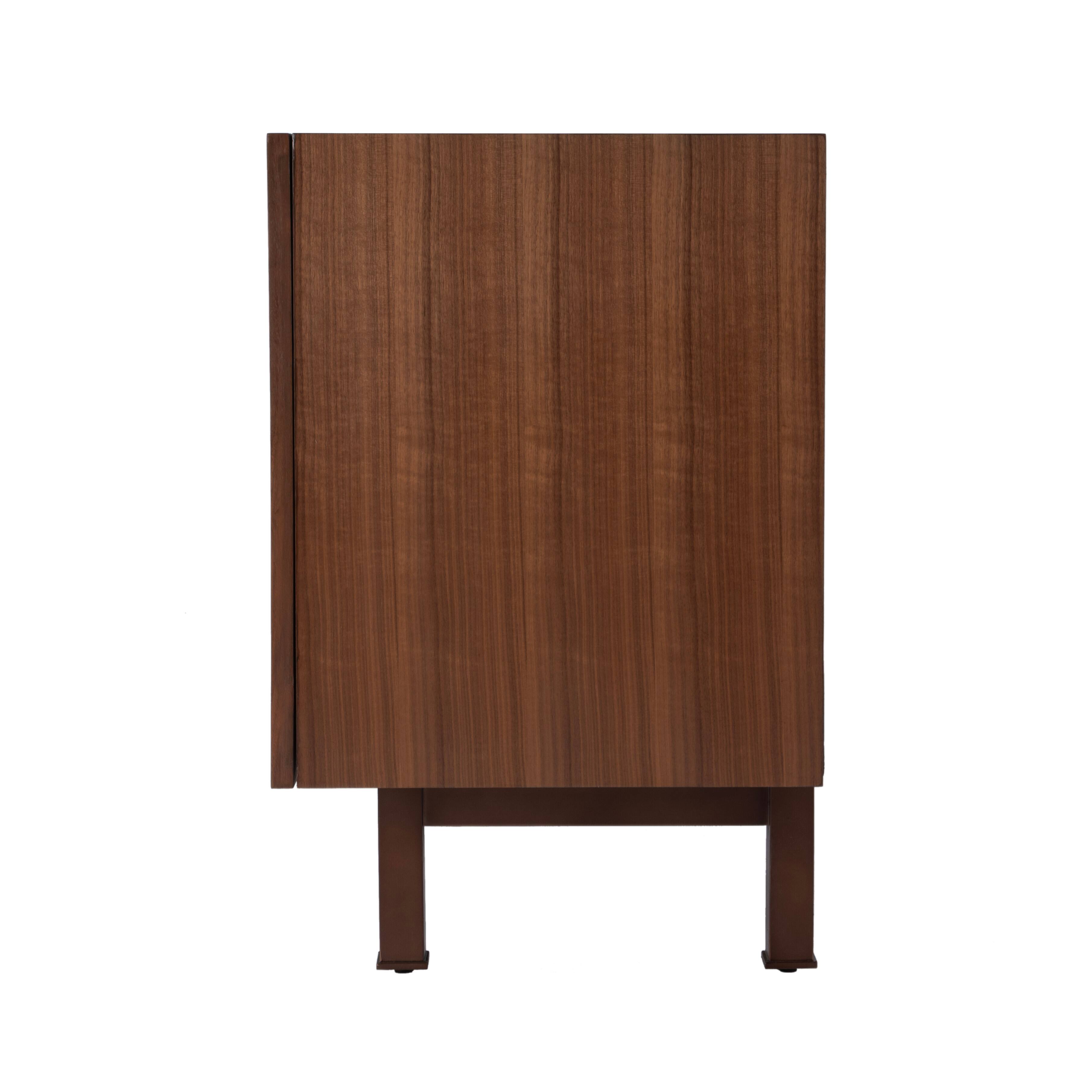 Alt View 3. Butler Specialty - Stefan 40 in. W Rectangular Wood 2 Door Modern Storage Cabinet - Brown.
