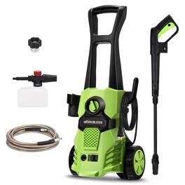 Unique Bargains - 4000 PSI 2.6 GPM Electric Pressure Washer, Angle-Adjustment Nozzle, with Foam Cannon for Car, Driveway, Patios