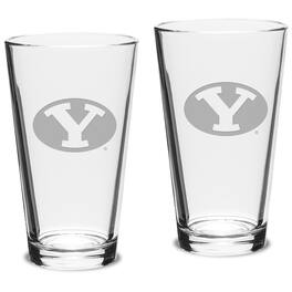Jardine - BYU Cougars 16oz. 2-Piece Classic Pub Glass Set - Multicolor
