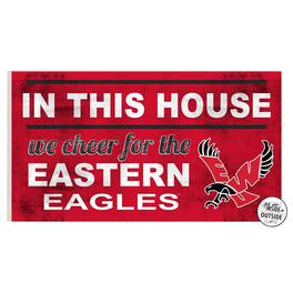 Jardine - Eastern Washington Eagles 11'' x 20'' Indoor/Outdoor In This House Sign - Red