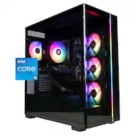 CyberPowerPC - Gaming Desktop - Intel Core i5-14400F - NVIDIA GeForce RTX 5060 8GB - 16GB DDR5 - 1TB PCIe 4.0 SSD - Black - Front_Zoom