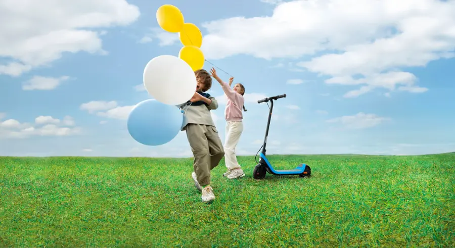 Alt View 24. Segway - C2 Lite Kids Electric Kick Scooter w/5.6 mi Max Operating Range & 9.9 mph Max Speed - Blue.